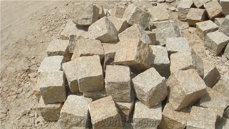 China Grey Granite Cobblestone for Pavings