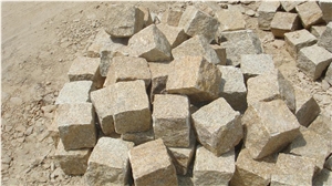 China Grey Granite Cobblestone for Pavings