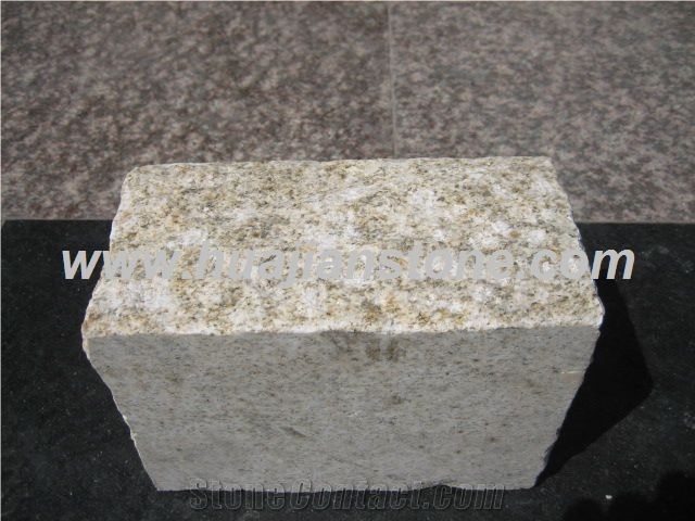 Rusty Yellow Cobble Stone, G350 Yellow Granite Cobble Stone