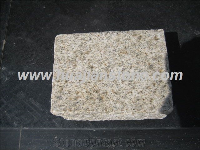 Rusty Yellow Cobble Stone, G350 Yellow Granite Cobble Stone