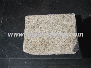 Rusty Yellow Cobble Stone, G350 Yellow Granite Cobble Stone