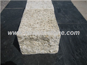 Rusty Yellow Cobble Stone, G350 Yellow Granite Cobble Stone