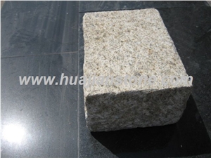 Rusty Yellow Cobble Stone, Paving Stone, G350 Yellow Granite Paving Stone