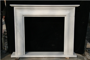 Hunan White Marble Fireplace