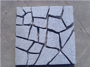 Granite on Net G603 Granite Pavers, China Grey Granite