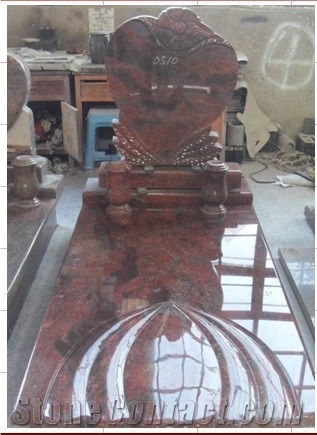 Multicolor Red Granite Tombstones