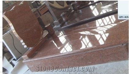 Multicolor Red Granite Tombstones