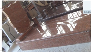 Multicolor Red Granite Tombstones