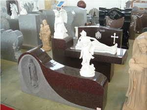 Leeste Red Granite Tombstones