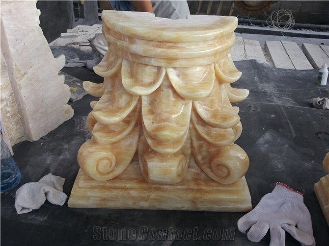 Honey Onyx Column Cap