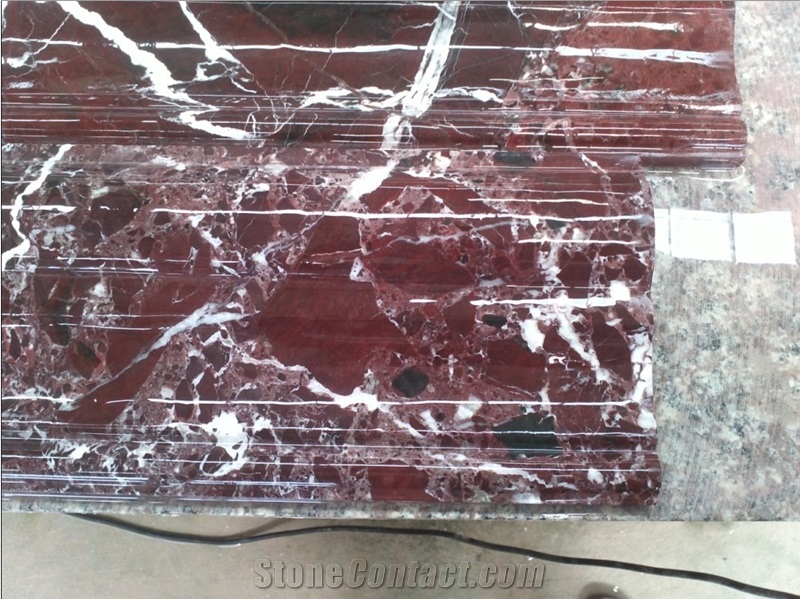 Red Marble Border Line
