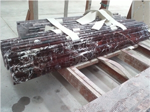 Red Marble Border Line