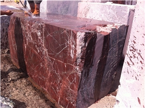 Rosso Levanto Marble Blocks, Turkey Red Marble