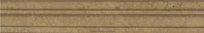 Burlap Limestone Chair Rail Trim, Beige Limestone Chair Rail