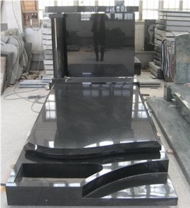 Absolute Black Granite Tombstone
