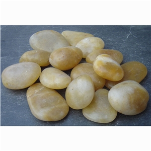 Crystal Yellow Pebble, River Stone, Crystal Yellow Onyx River Stone Crystal Yellow Pebble, River Stone, Crystal Yellow Onyx River Stone