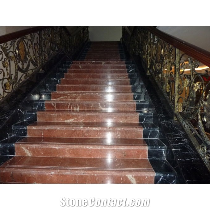 Nero Marquina Marble Steps, Nero Marquina Black Marble Steps