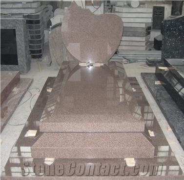 G352 Red Granite Tombstone