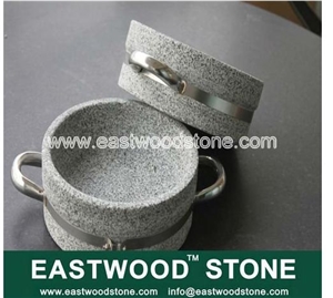 Cooking Stone/stone Cooking Pot, Grey Granite Pots