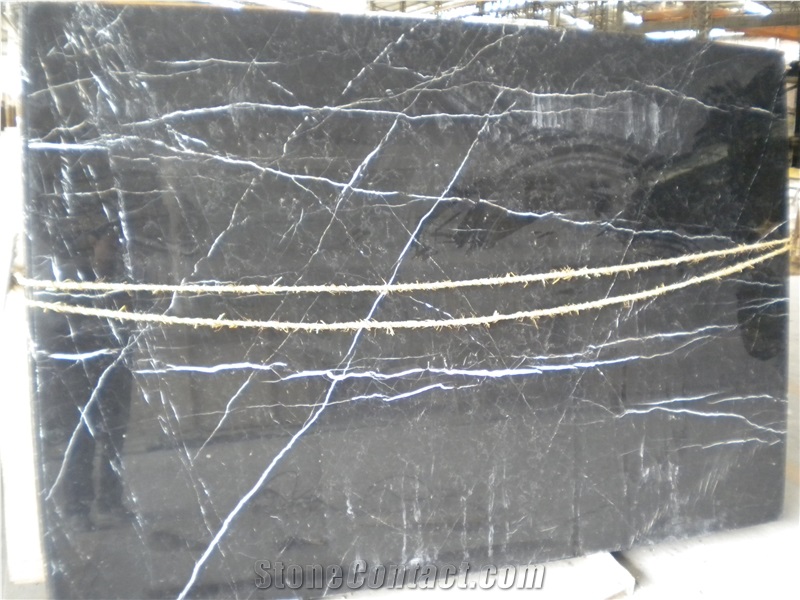 Persian Black Marble Slab Nero Marquina