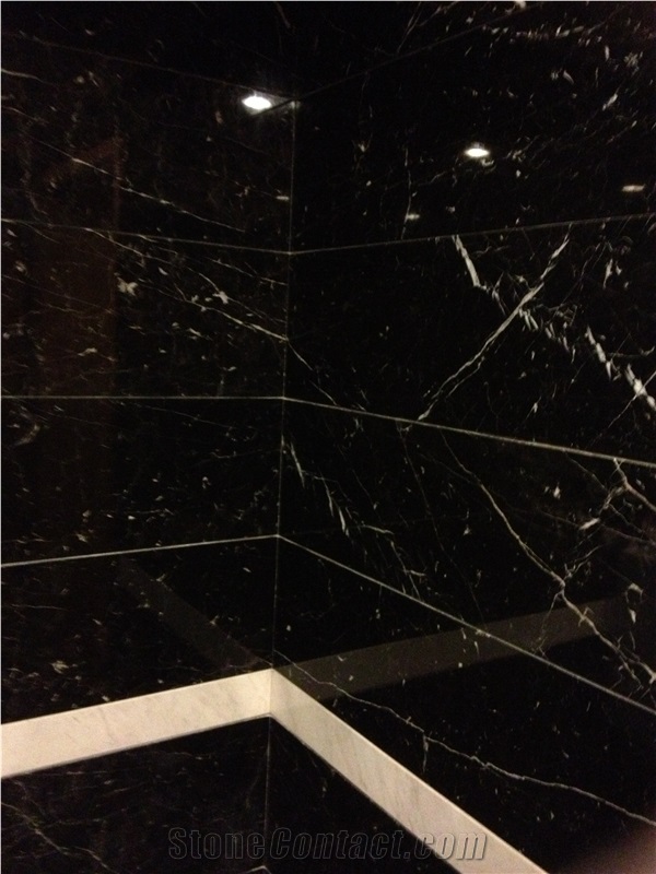 Persian Black Marble Slab Nero Marquina