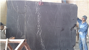 Persian Black Marble Slab Nero Marquina