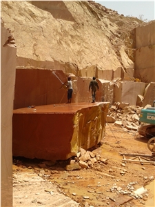 Lakha Red Granite Block