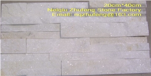 Chinese Wall Cladding Stone, White Quartz
