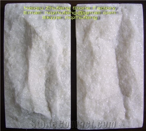 Crystal Mushroom Stone, White Quartzite Mushroom Stone