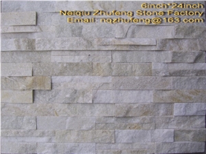 White Stone Veneer, White Quartzite Stacked Stone