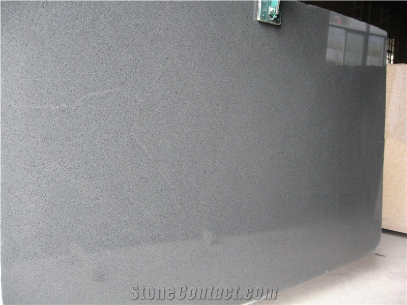 Chinese Polished Grey Granite Slab