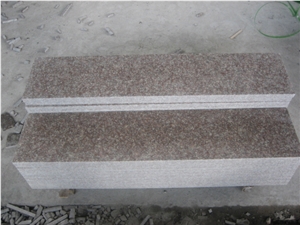 Polish G687 Fujian Granite Peach Red Slab Tile