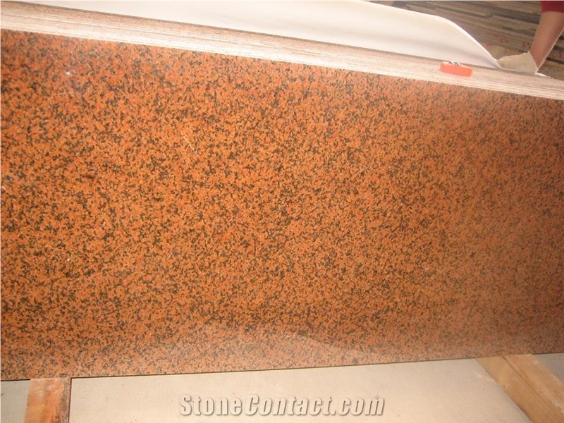Polish Granite Tianshan Red Slab Tile