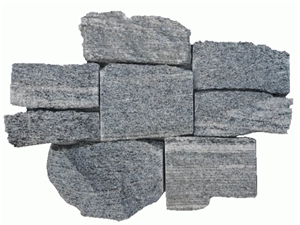 Cement Cuture Stone, White Flower Black Quartzite Cultured Stone