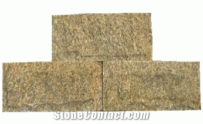 Mushroom Stone Series, Tiger Skin Yellow Granite Mushroom Stone
