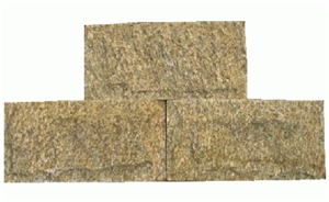 Mushroom Stone Series, Tiger Skin Yellow Granite Mushroom Stone