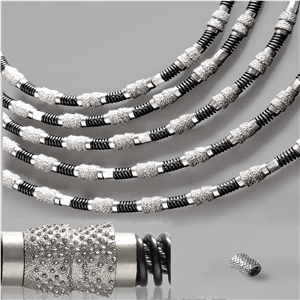 Vacuum Brazed Diamond Dry Cutting Wire Saw
