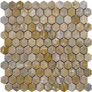 Cooper Yellow Marble Mosaic Tile Cooper Yellow Marble Mosaic Tile