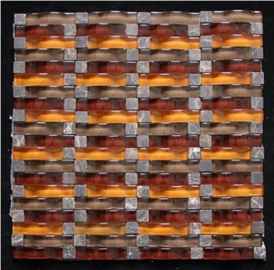Glass Mosaic Tile G0026, Brown Marble Glass Mosaic Glass Mosaic Tile G0026, Brown Marble Glass Mosaic