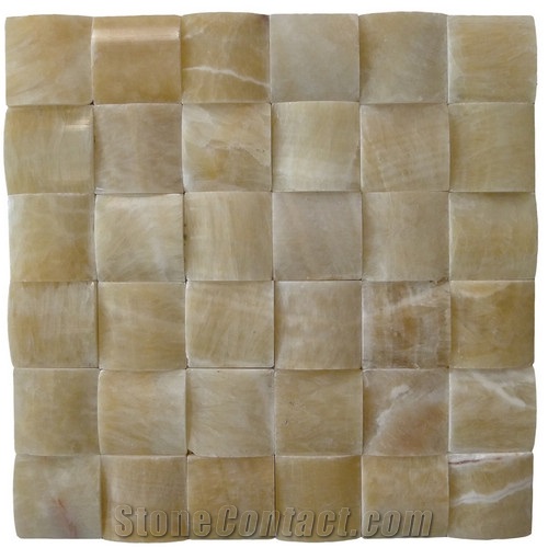 Honey Onyx Mosaic Tile, Honey Yellow Onyx Mosaic