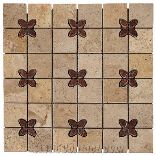 Brown Travertine Mosaic