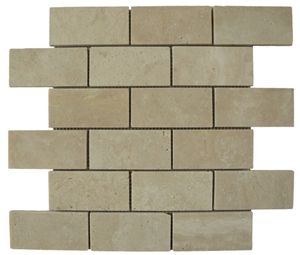 Yellow Travertine Mosaic