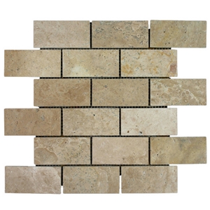 Yellow Travertine Mosaic