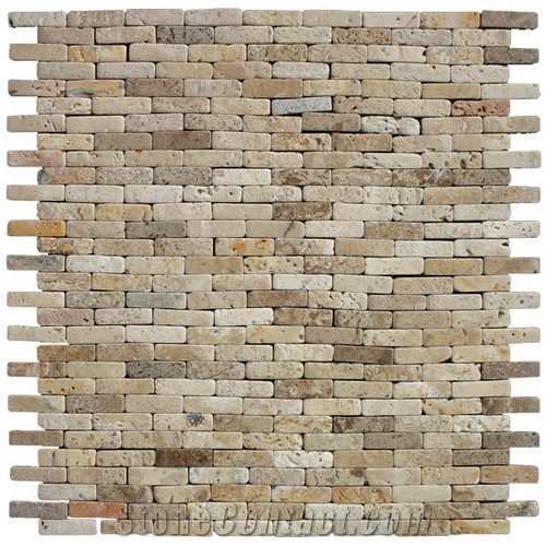Brown Travertine Mosaic