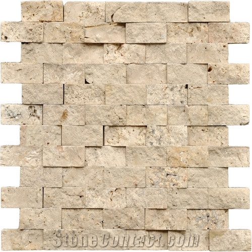 Yellow Travertine Mosaic