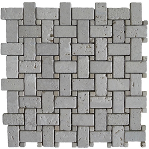 White Travertine Mosaic