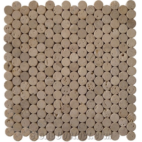 Yellow Travertine Mosaic