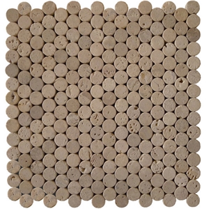 Yellow Travertine Mosaic