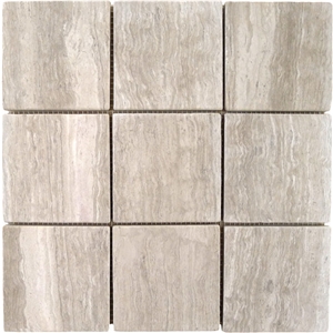 White Wooden Vein Marble Mosaic Tile White Wooden Vein Marble Mosaic Tile
