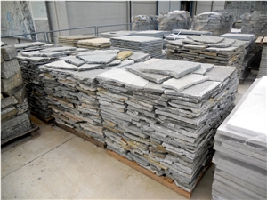Pietra Di Luserna Flagstone Paver, Pietra Di Luserna Grey Quartzite Flagstone Paver